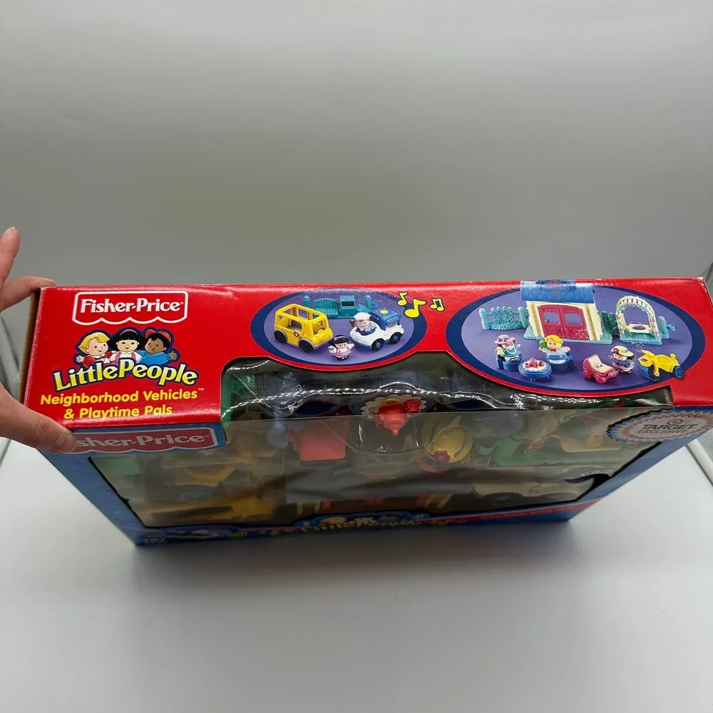 Little People 2004 Super Set Neighborhood Vehicles & Playtime Pals Open Box READ